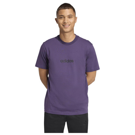 Adidas Ανδρική κοντομάνικη μπλούζα Essentials Linear Single Jersey Tee Adidas Ανδρική κοντομάνικη μπλούζα Essentials Linear Single Jersey Tee